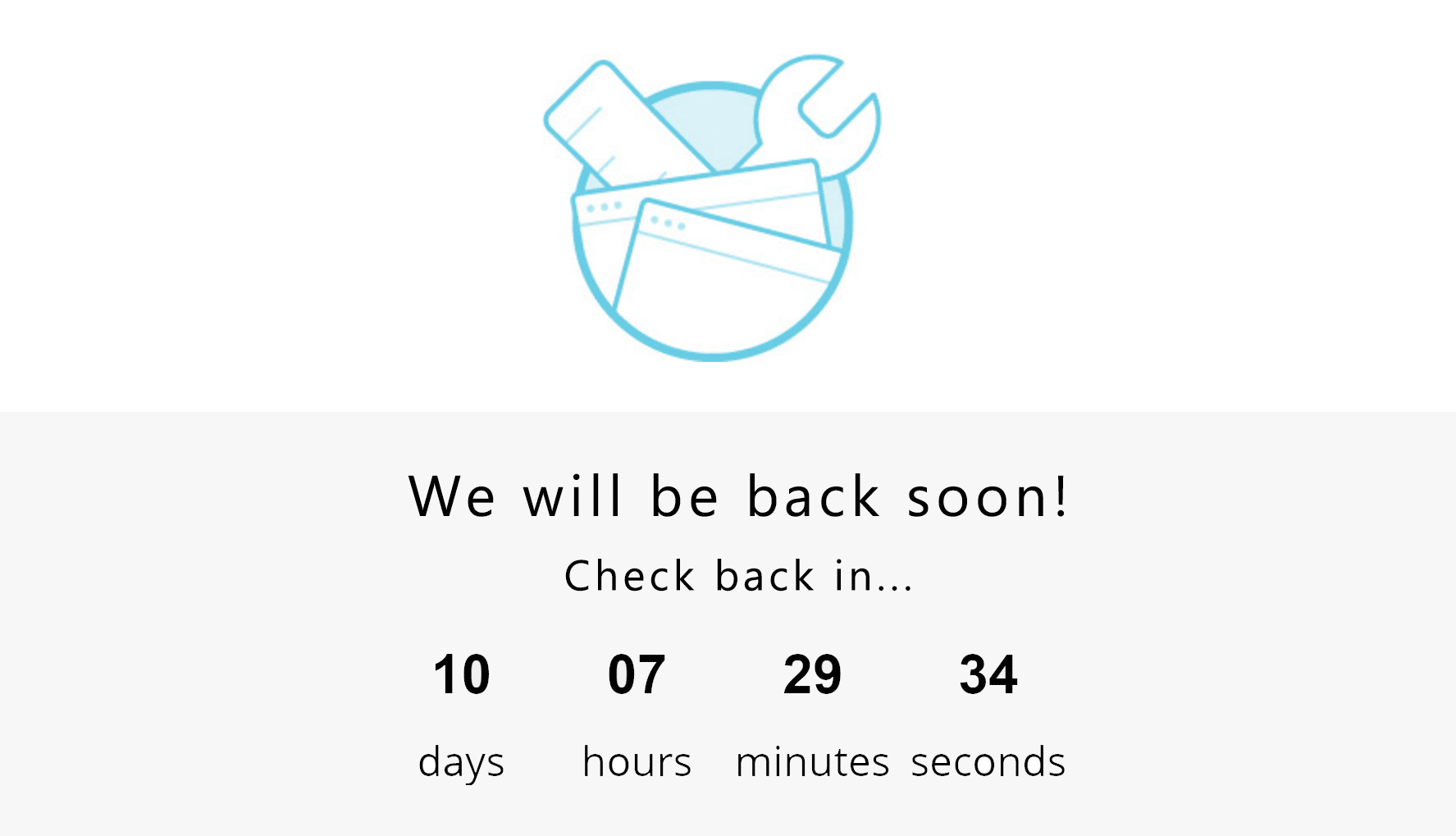 A countdown timer with custom CSS.