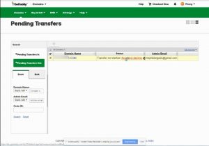 Đồng ý transfer khỏi godaddy