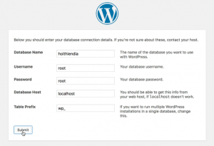 Hướng dẫn cài đặt WordPress trên Mac khai báo database